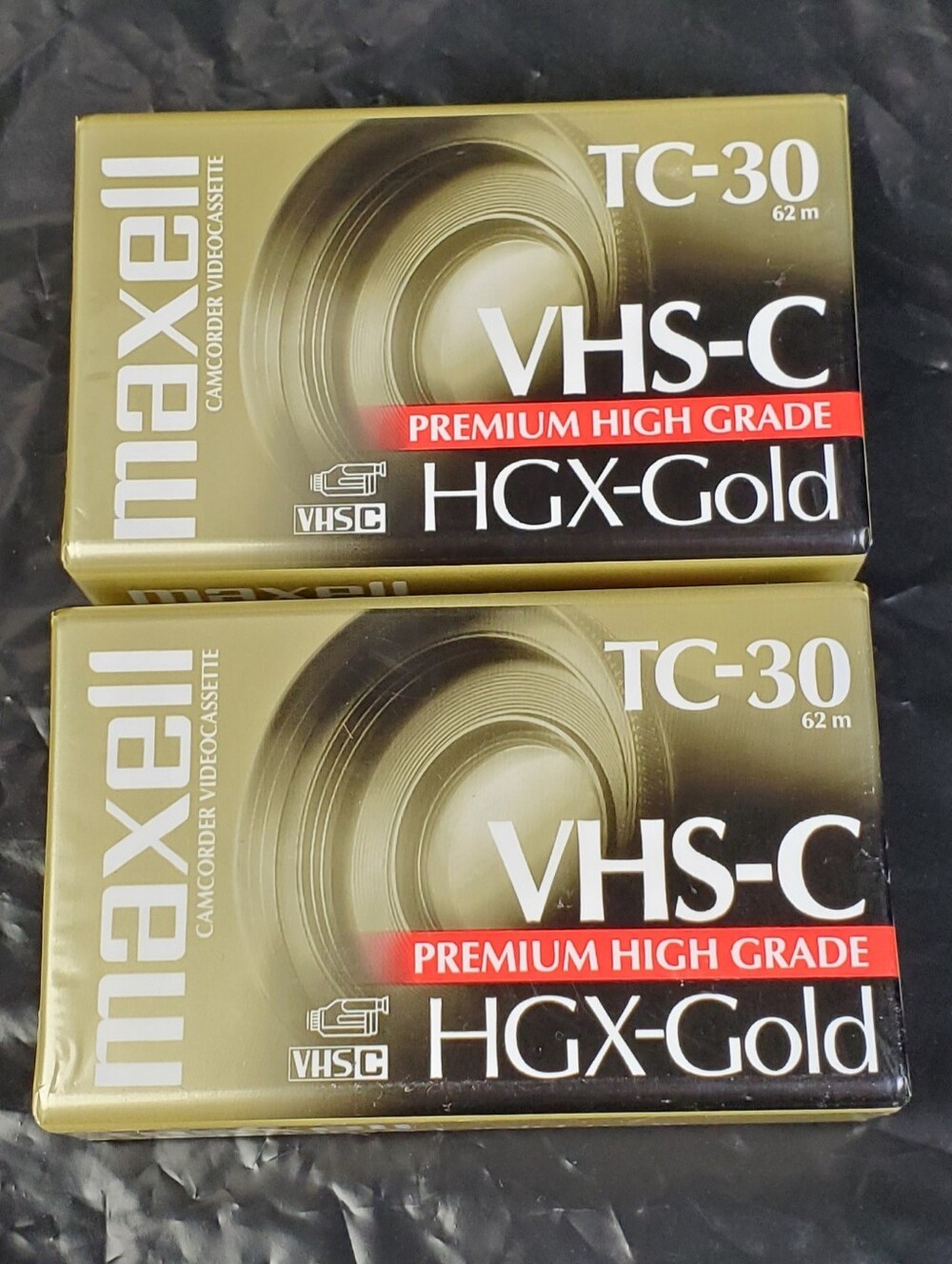 Maxell VHS-C VHSC TC30 TC-30 HGX-Gold Camcorder Videocassette Set of 2 NEW